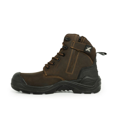 Xpert Pro Zipster S3L Safety Zip-Side Boot Brown