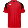 Kappa Loreto Football Jersey Mens Black White